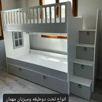 تولیدتخت دوطبقه برا تمامی سنین در رنگ ها مختلف|تخت و سرویس خواب|همدان, |دیوار