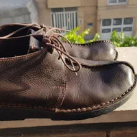 کفش چرم طبیعی برند نادر سایز ۴۴قهوه ای