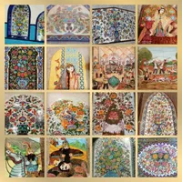 قطعات لعابی سنتی کاشی و آجر|عمده‌فروشی|اصفهان, رهنان|دیوار