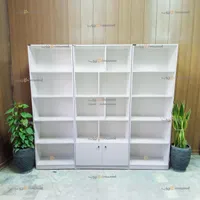 قفسه کتابخانه 3تیکه دربدار کیاچوب البرز|کتابخانه، شلف، قفسه‌های دیواری|کرج, عظیمیه|دیوار