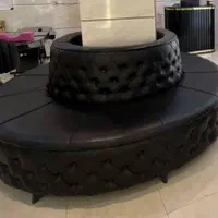مبل گرد چرم