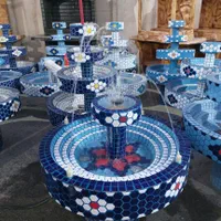 آبنما کاشیکاری فرشتگان چراغخور فواره دار