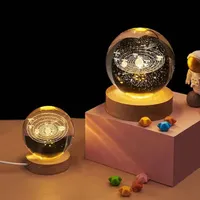 گوی شیشه ای بزرگ چراغ خواب|چراغ خواب و آباژور|یزد, |دیوار