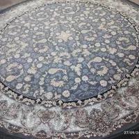 ۴تخته فرش ۹مترافشان گرد سایز ۳در۳ رنگ دودی