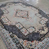 فرش بدون ترنج افشان سرمه ای متراژ کامل|فرش|قرچک, |دیوار