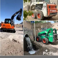 مینی بیل بابکت مینی لودر غلطک