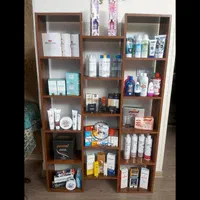 بوفه قفسه کتاب کتابخانه مدل سه قهوه ای|کتابخانه، شلف، قفسههای دیواری|تبریز, |دیوار