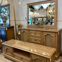 آینه کنسول ست میز تی وی مدل(حصیری)
