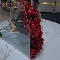 دسته گل رز روبانی باکس گل تولد