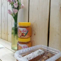 عسل طبیعی موم دار و ساده گون و آویشن،نوبران