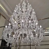 لوستر باکارات مجلل ۳۶ شاخه طبقاتی باغ تالار