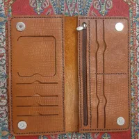 ‌کیف پول چرمی دست دوز با چرم طبیعی گاوی|کیف، کفش، کمربند|اصفهان, کردآباد|دیوار