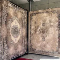 فرش ساوین افشان طلاکوب ۱۲۰۰|فرش|شیراز, ریشمک|دیوار