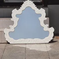 اینه دیواری سفید قابل استفاده بر روی دیوار وکنسول