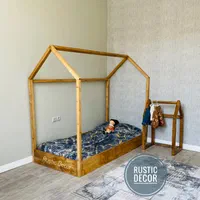 تخت خواب کودک و نوجوان روستیک دکور مدل مونته سوری|تخت و سرویس خواب|تهران, یافت آباد جنوبی|دیوار