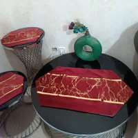 رومیزی مخمل ب همراه کاور کوسن ست|پرده، رانر، رومیزی|تهران, سبلان (لشگر)|دیوار