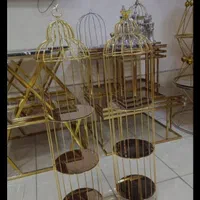 استند گنبدی قفس کنارسالنی فلزی فورتیک دکوری تزئینی|صنایع دستی و سایر لوازم تزئینی|آفتاب, |دیوار