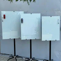 تخته وایت برد پایه پنج پر مدیریتی شیشه ای گلس برد