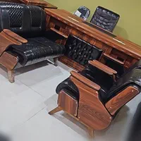 نیمست مبل چستربراق مات کلاسیک مدرن پایه چوبی فلزی