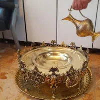 سماوری ذغالی برنجی زغالی منقل سماور گازی **|کلکسیون اشیاء عتیقه|کرمان, |دیوار