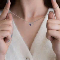 زنجیر و مدال نقره روکش طلا قلب کد03 نقره سازی|بدلیجات|تبریز, |دیوار
