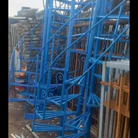 پله اهنی فلزی گرد صاف گردان پیچ نرده نردبان راهپله