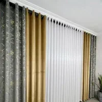 پرده حریر با شال طلاکوب ترک (آپادانا آریاشهر )|پرده، رانر، رومیزی|کرمانشاه, |دیوار