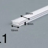 پروفیل و دیفیوزر لاینر کد ۱ /لاین نوری L1