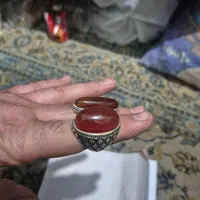 انگشتر عقیق نقره رکاب کاردست امین بادومی آینه کاری|جواهرات|تهران, خرمشهر|دیوار