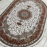 فرش ماشینی بیضی 6 متری 1000 شانه اکریلیک