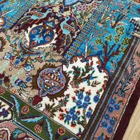 فرش ( قالیچه ) دستباف ۳ متری منظره شکارگاه کاشمر|فرش|بروجرد, |دیوار