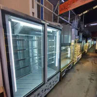 یخچال سه۲در فریزردوطرفه ایستاده ویترینی شیرسردکن