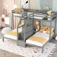 تخت دو طبقه نوجوان سه قلو