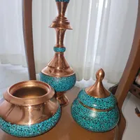 فیروزه کوبی باعیب جزئی فقط هزینه مس|صنایع دستی و سایر لوازم تزئینی|اصفهان, بوستان ناژوان|دیوار