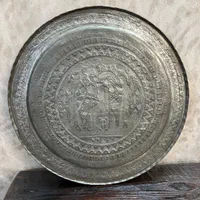 سینی مسی  قدیمی|کلکسیون اشیاء عتیقه|کرج, فاز ۱ مهرشهر|دیوار