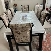 مبلمان چوبی ۷ نفره به همراه میز نهارخوری ۸ نفره|مبلمان خانگی و میز عسلی|تهران, منیریه|دیوار