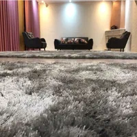 فرش شگی پرز بلند سه بعدی رنگ دودی|فرش|تهران, امین حضور|دیوار