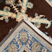 فرش دستباف اوشاک تبریز ۶متری صادراتی زمینه قهوه‌ای|فرش|تهران, بازار|دیوار