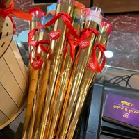 * تک شاخه طلایی رنگ بندی متنوع *|گل مصنوعی|قرچک, |دیوار