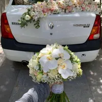 گل رز، ماشین عروس، دسته گل|گل و گیاه طبیعی|قزوین, |دیوار