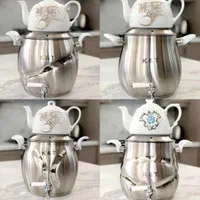 کتری و قوری استیل کف چدن استیل یکپارچه(فردوس کالا)|قوری، کتری، قهوهساز دستی|گرگان, |دیوار