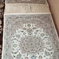 یک جفت فرش کرم دستباف ۱/۵×۱