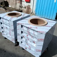 تنورگلی تمام استیل هشتاد سانتی گلی قابل حمل الماس|اجاق گاز و لوازم برقی پخت‌وپز|ری, دولت‌آباد|دیوار