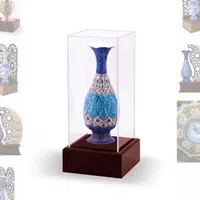 تندیس طرح بته جغه میناکاری صنایع دستی اصفهان|صنایع دستی و سایر لوازم تزئینی|اصفهان, باتون|دیوار