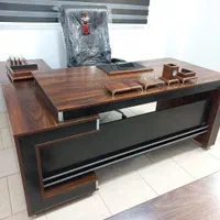 میز اداری مدیریتی با کمد ال برند امگا