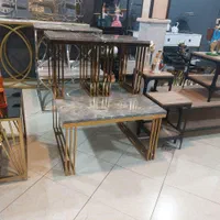 جلو مبلی میز جلومبلی استیل آبکاری دکوری سنگ|مبلمان خانگی و میز عسلی|مشهد, شهرک رازی (شهرک غرب)|دیوار