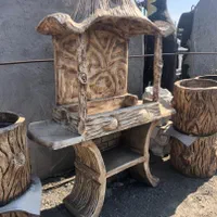باربیکیو منقل کباب پز بتنی مسلح سنگین باغی ویلایی|مصالح و تجهیزات ساختمان|کاشان, |دیوار