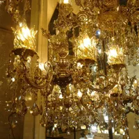 لوستر برنز درباری تولیدوپخش برنزکنارسالنی برنزی|لوستر و چراغ آویز|قم, نیروگاه|دیوار