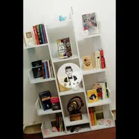بوفه و کتابخانه مدل کاکتوس ۲ سفید|کتابخانه، شلف، قفسههای دیواری|تبریز, |دیوار
