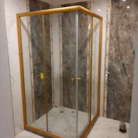 کابین دوش ، حمام شیشه ای ، پارتیشن شیشه ای|لوازم حمام|رشت, سعدی (تختی)|دیوار